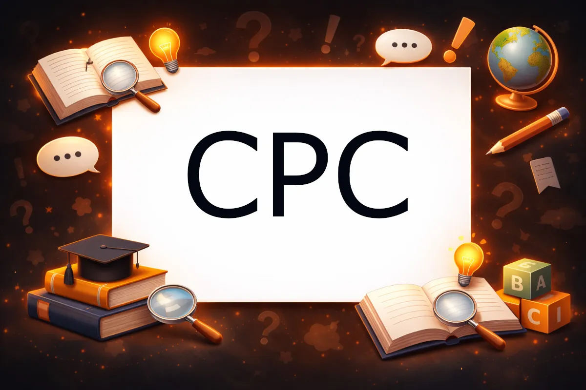 Cost per click CPC illustrated on a chart
